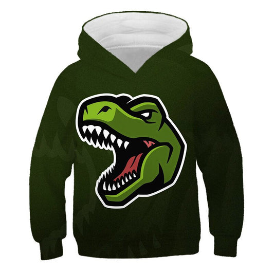 Boys 3D Dinosaurs World Series Sweatshirt Streetwear Hip Hop Teen Dinosaur Creatures Print Hoodies Kid Outwear Clothes 3-14Y