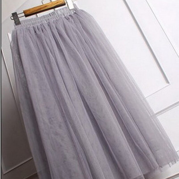 Vintage Tulle Skirt Summer Ball Gown Skirts Women Multi Layer Tulle Pleated Retro High Waist Long Maxi Tutu Skirt Jupe Longue