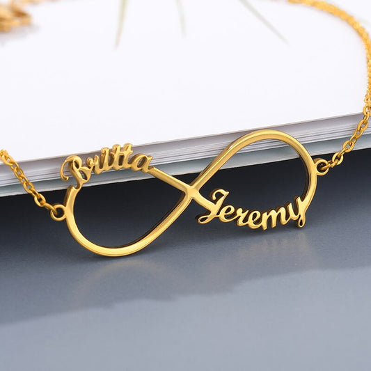 V Attract Infinity Pendant Bracelet Personalized Name Bracelet Women Men Jewelry Best Friends Gift Customized Pulseras Mujer