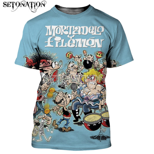 Mortadelo y Filemon men/women New fashion cool 3D printed t-shirts casual style t shirt streetwear tops dropshipping