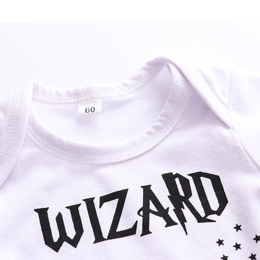3 Pieces Infant Baby Clothing Sets 2021New Summer Wizard In Training Tops+Pants+Hat Newborn Baby Boy Clothes Outfits