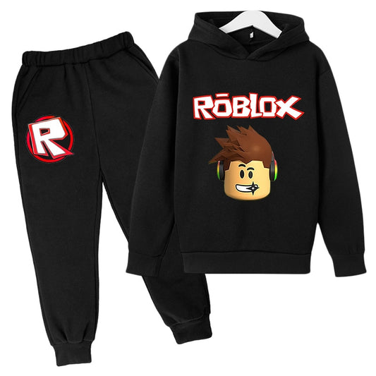 Robloxing Jogging Game clothing Boy Hoodies Sets Kids Clothes Boys Teens Sweatshirt Pants Children's Clothing Set Spring Fall