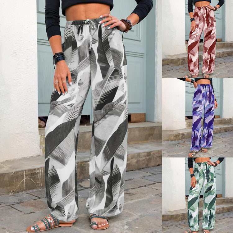 Loose  Stylish Summer Casual Leg Pants Lightweight Casual Pants Ankle Length   for Travel