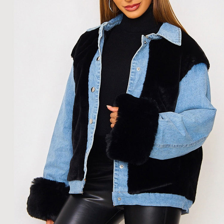 2021 Winter Warm White  Fur Coat Women Casual Warm Soft Single Breasted Fur Jacket Plush Overcoat Pocket Teddy Coat Female
