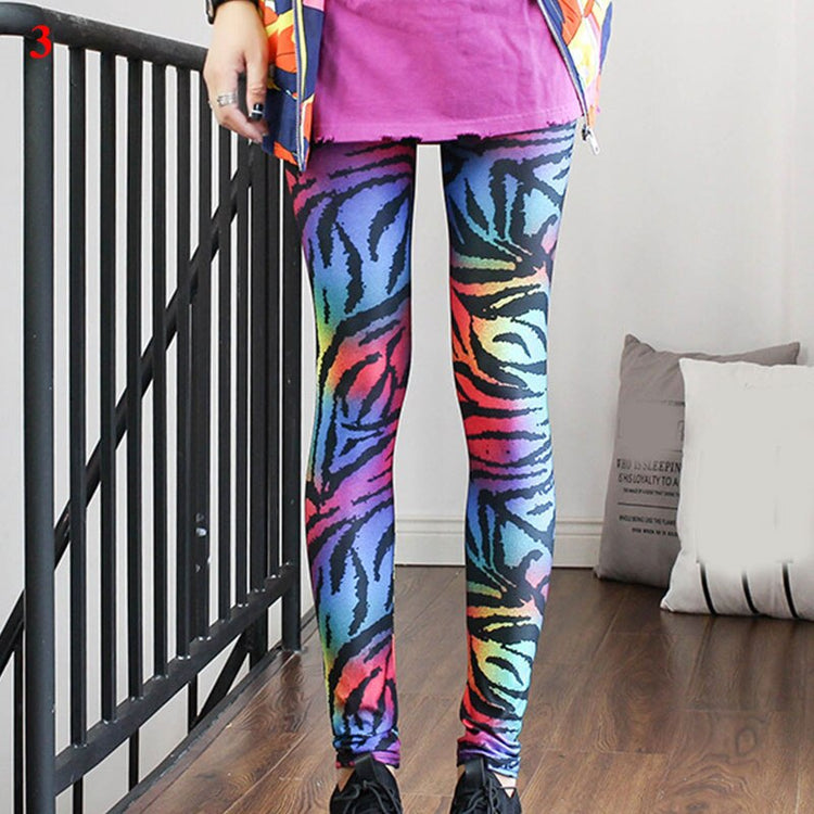 Fashion Leggings Sexy Casual High Elastic Colorful Leg Warmer Fit Most Sizes Long Pants Trousers Woman Bottom Pants Outdoor Wear