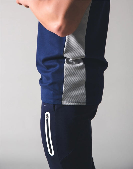 JP&UK Mesh Patchwork Summer New Men's Running Sport Vest Fitness Cotton Sports Sleeveless Tank Tops Clothing Gym Clothing