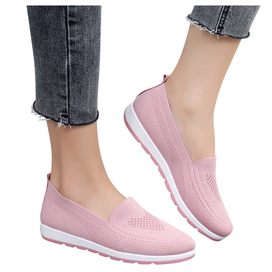 2021 Buty damskie Slip On Footwear Zapatos De Mujer Outdoor Mesh Solid Color Sports Shoes Runing Breathable Shoes Sneakers