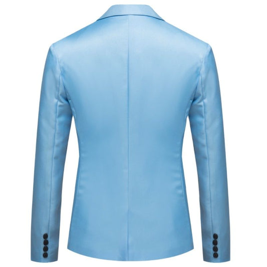 Suit Jacket，Men's Classic Suit，Four Seasons Man, New Style Small Suit, Solid Color, Single Button Door Control,Pocket Decoration