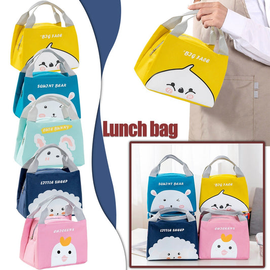 Fashion New Portable Waterproof Thickness Picnic School Lunch Bag Office Functional Pattern Cooler Lunch Bag Portable Women Kids
