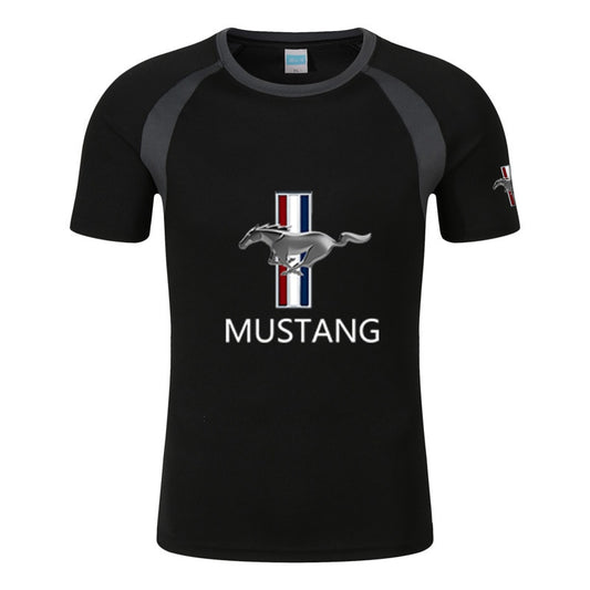 New Gym  Ford Mustang T-shirt  Motorcycle Racing Suit Mountain Bike Sports Shirt Oversized T-shirt